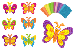 Kit papillons mosaïques - 6 pièces - Mosaïques enfant – 10doigts.fr