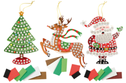 Kits de Noël à décorer avec des mosaïques