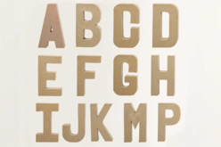 lettres decopatch papier mâché - Lettres en carton - 10doigts.fr