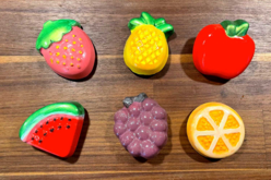 Magnet fruits en platre - Moules pour plâtre, savon, béton ... - 10doigts.fr