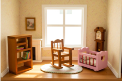 maison de poupée chaise - Univers Miniature : maison de poupée et miniatures - 10doigts.fr