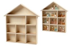 Maison étagère  en bois - Suspensions et déco murale - 10doigts.fr
