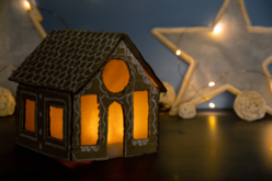 maison photophore papier calque noël - Papier calque, vitrail - 10doigts.fr