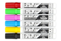 Marqueurs permanents multi-surfaces - 6 couleurs - Feutres permanents – 10doigts.fr