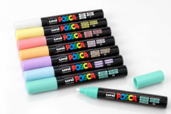 Marqueurs POSCA PC-5M — 8 Couleurs Pastel - Marqueurs POSCA : la référence mondiale de la peinture nomade - 10doigts.fr