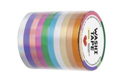 Masking tape métallisé - 10 rouleaux - Adhésifs colorés et Masking tape – 10doigts.fr
