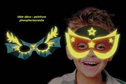 Masque phosphorescent - Masques créatifs enfants - 10doigts.fr - 2