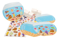 materiel Kit mini mondes gommettes Aquarium - Kits créatifs avec gommettes : le plein d’idées pour les petits artistes - 10doigts.fr - 2