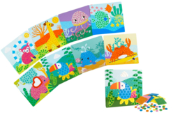 maxi pack tableaux gommettes - Kits créatifs avec gommettes : le plein d’idées pour les petits artistes - 10doigts.fr