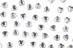 Mini strass coeurs cristal - 72 strass adhésifs - Stickers Strass – 10doigts.fr