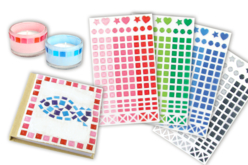 Stickers Mosaïques en plastique - Couleurs au choix - Mosaïques plastique – 10doigts.fr