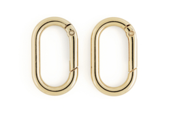 mousqueton ovale doré - Porte-clés - 10doigts.fr