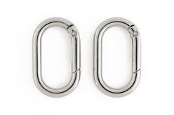 mousquetons ovales argentés - Clips et mousquetons : les finitions pour vos accessoires DIY - 10doigts.fr