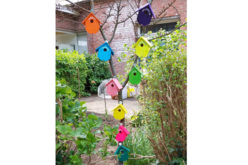 nichoirs colorés création client - Nichoirs, mangeoires en bois - 10doigts.fr - 2