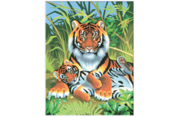 Tableau peinture au Numéro - Tigre - Peinture par numéros – 10doigts.fr - 2