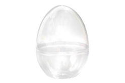 Oeufs en plastique transparent à poser - Lot de 12 - Oeufs de Pâques – 10doigts.fr