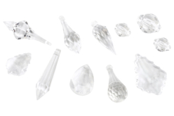 Perles pampilles effet cristal - 8 pampilles - Breloques – 10doigts.fr