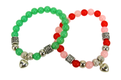 Kit 4 bracelets cœur à fabriquer - Kits bijoux – 10doigts.fr - 2