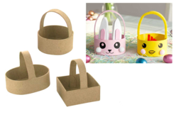 panier assortis papier maché - Paniers de Pâques - 10doigts.fr