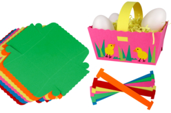 Kit paniers colorés à monter - 6 pièces - Paniers de Pâques – 10doigts.fr