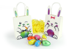 Sachets lapins + gommettes - 6 pièces - Kits créatifs Pâques – 10doigts.fr
