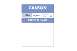 Papier buvard Canson 16 x 21 cm, 12 feuilles - Papiers dessin - 10doigts.fr