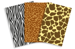 papier gluepatch safari peaux animaux