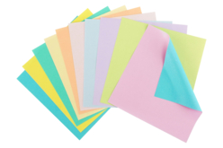 Papier origami bicolore, couleurs pastel 15 x 15 cm - 100 feuilles - Papiers Origami - 10doigts.fr - 2