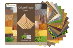 Papier Origami Nature - 60 feuilles - Papiers Origami – 10doigts.fr - 2