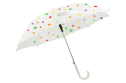 parapluie blanc à décorer - Plastique Opaque - 10doigts.fr