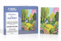 Peinture au numero 30 x 40 cm - Havre de paix - Peinture aux numéros : découvrez l'art du tableau numéroté pour tous - 10doigts.fr