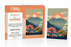 Peinture au numero 30 x 40 cm - Mont Fuji - Peinture aux numéros : découvrez l'art du tableau numéroté pour tous - 10doigts.fr
