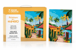 Peinture au numéro - Village mexicain - Peinture aux numéros : découvrez l'art du tableau numéroté pour tous – 10doigts.fr