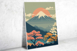 Peinture au numero - Mont Fuji - Peinture aux numéros : découvrez l'art du tableau numéroté pour tous - 10doigts.fr - 2