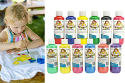 Peinture textiles, couleurs classiques ou nacrées - 250 ml - Peinture Tissu – 10doigts.fr