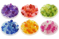 Perles à facettes 6 camaïeux - 900 perles - Perles Acrylique – 10doigts.fr