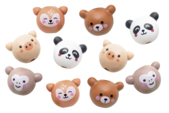 perles animaux mignons - Perles en bois - 10doigts.fr