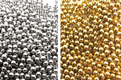 Perles billes intercalaires or ou argent - 1500 perles - Perles intercalaires – 10doigts.fr