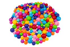Perles rondes brillantes - 180 perles - Perles Acrylique – 10doigts.fr - 2