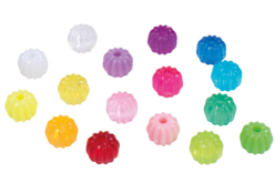 Perles "citrouilles" - 2000 perles - Perles Plastique – 10doigts.fr - 2