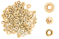 Perles intercalaires - 105 perles dorées - Perles Intercalaires – 10doigts.fr