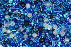 Rocailles en camaïeu de bleu - 7000 perles - Perles Rocaille – 10doigts.fr