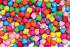 Perles toupies à facettes opaques - 300 perles - Perles Acrylique – 10doigts.fr