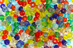 Grosse perles de rocaille translucides - 4000 perles - Perles de rocaille – 10doigts.fr