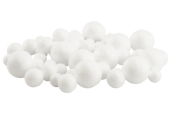 Petites boules polystyrène - 60 pièces - Boules en polystyrène – 10doigts.fr