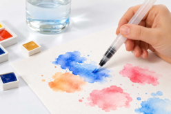 pinceau reserve d'eau pour aquarelle - Pinceaux aquarelle - 10doigts.fr