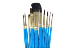 Pinceaux aquarelle + trousse - 10 pièces - Peinture aquarelle - 10doigts.fr - 2