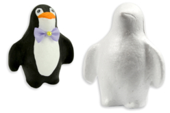 Pingouin en polystyrène 15,5 cm - Animaux – 10doigts.fr