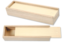 Plumier en bois avec tiroir coulissant - Boîtes et coffrets – 10doigts.fr - 2