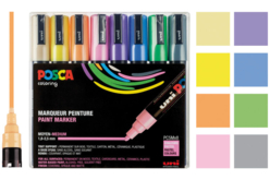 Marqueurs POSCA Pointes moyennes - 8 couleurs pastel - Marqueur POSCA – 10doigts.fr
